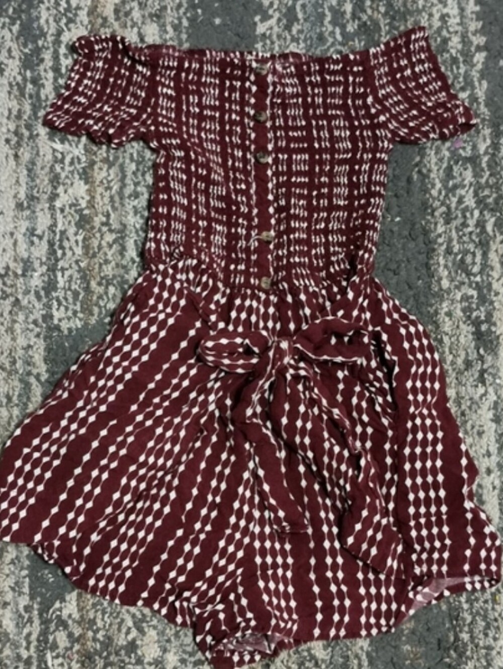 Off-shoulder Romper